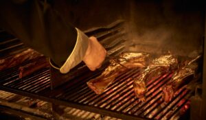 Tomahawk en la parrilla del Cobarcho
