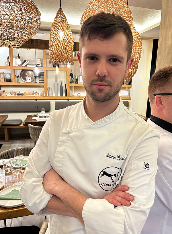 chef Antonio Giménez Restaurante Cobarcho